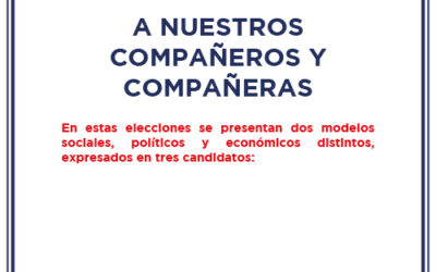 A nuestros compañeros y compañeras