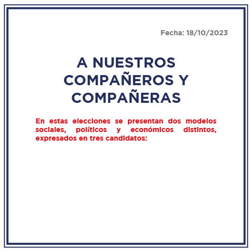 A nuestros compañeros y compañeras