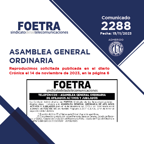 Comunicado 2288