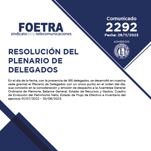 Comunicado 2292