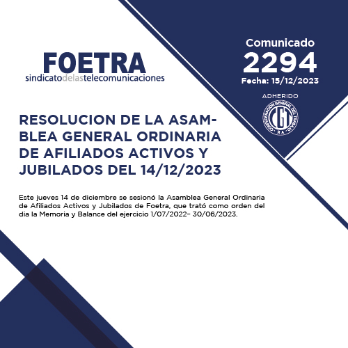 Comunicado 2294