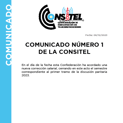 Comunicado CONSITEL