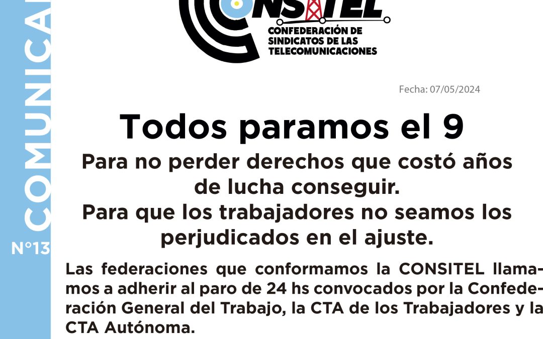 Comunicado de la CONSITEL