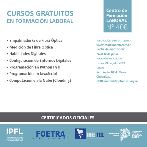 Inscripción para los cursos del 2° cuatrimestre