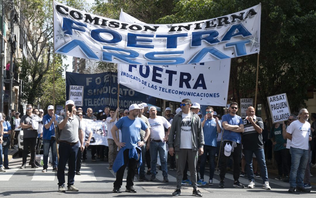 Movilización al Congreso por ARSAT