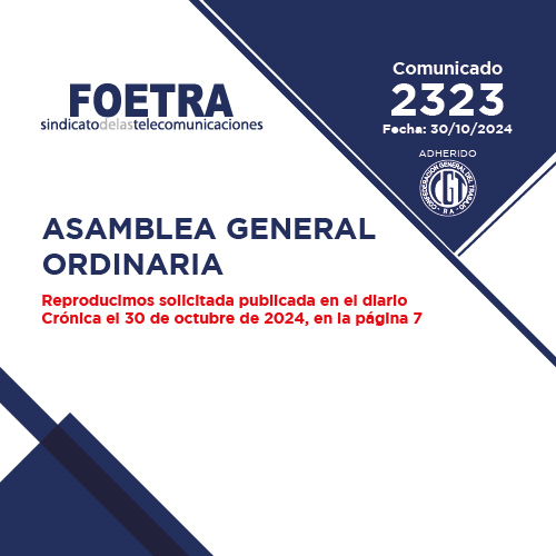 Comunicado 2323